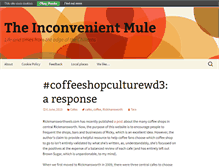 Tablet Screenshot of inconvenientmule.co.uk